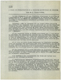 Congrès de la recherche scientifique dans les territoires d'Outre-Mer, organisé par l'association Colonies-Sciences, Paris, 1937 : P. Gourou, " A propos de l'organisation de la recherche scientifique en Indochine ",