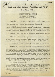 Congrès international de radiesthésie, Paris, 1933