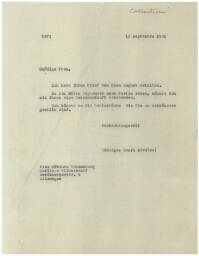 Correspondance relative aux collections (1932-1943)
