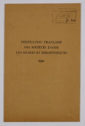 Fédération française des sociétés d'amis des musées et bibliothèques
