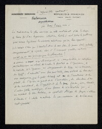 Manuscrit de l'article d'Aimé Césaire "L'impossible Contact" publié en 1948
