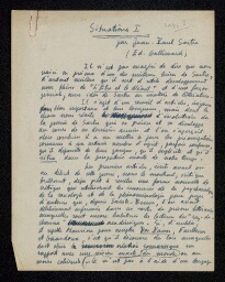 Notes de lecture de Guy Dumur à propos "Situation I" de Jean-Paul Sartre publié dans le numéro 5-6 : «  Fin de l’ère coloniale »