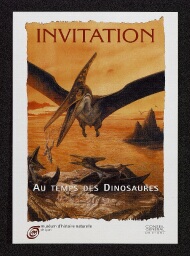 Au temps des dinosaures", Muséum d'histoire naturelle de Lyon (26 mars-30 août 2002)