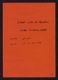Victor Schoelcher", Bibliothèque de Houilles (2 avril-2 juin 1998)