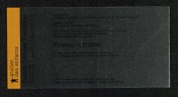 Ferblanc et Fildefer", Centre Georges Pompidou (25 octobre - 5 décembre 1978)