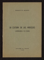 La Cultura de las Mercedes (Contribucion a su estudio)